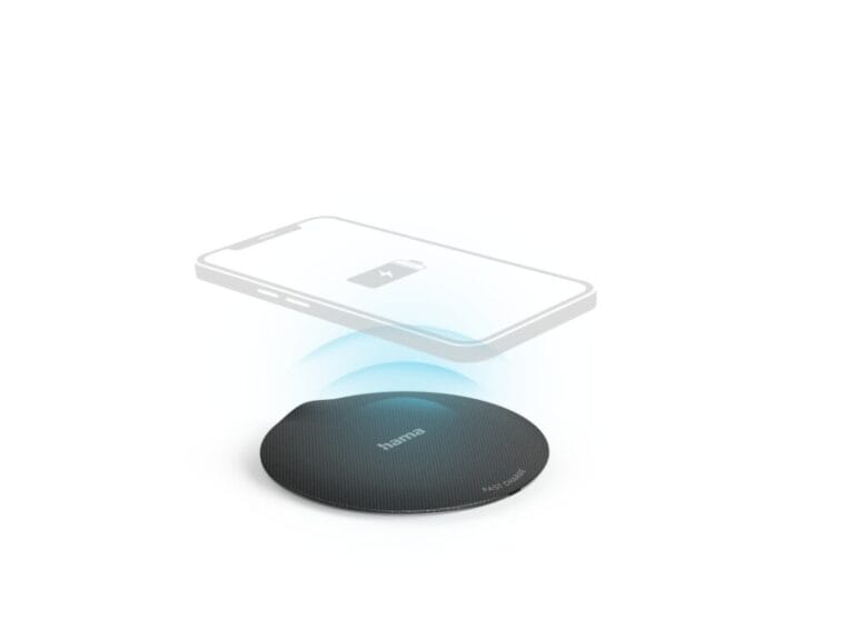 Hama Wireless Charger Set QI-FC15 Metal 15W Draadl. Smartphone-oplaadpad Z/w