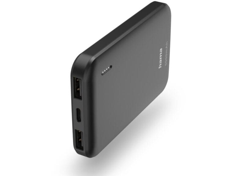 Hama Power Pack Pocket 5 5000mAh Uitgangen: 2x USB-A Antraciet