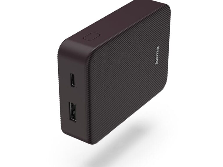 Hama Power Pack Colour 10 10000mAh 2 Uitgangen: USB-C USB-A Pruim