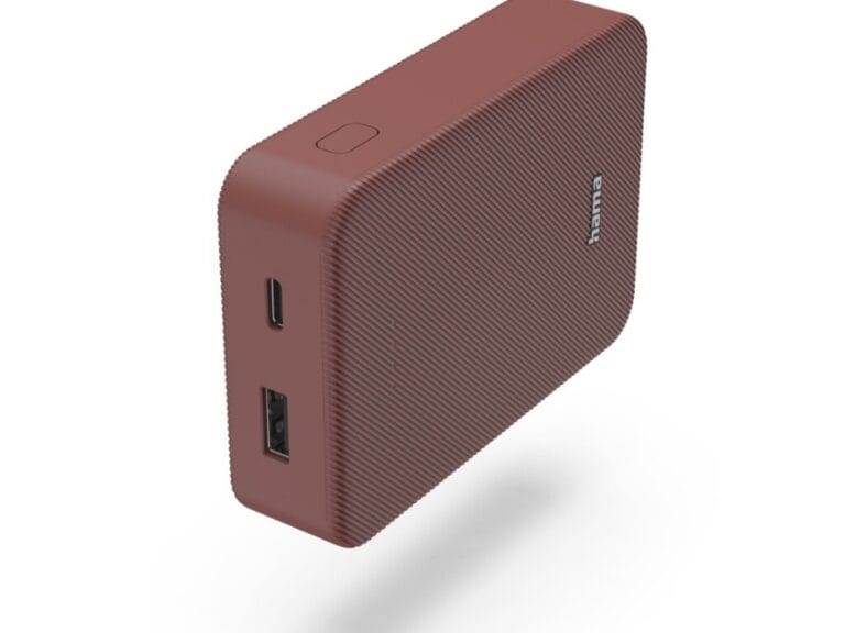 Hama Power Pack Colour 10 10000mAh 2 Uitgangen: USB-C USB-A Rood