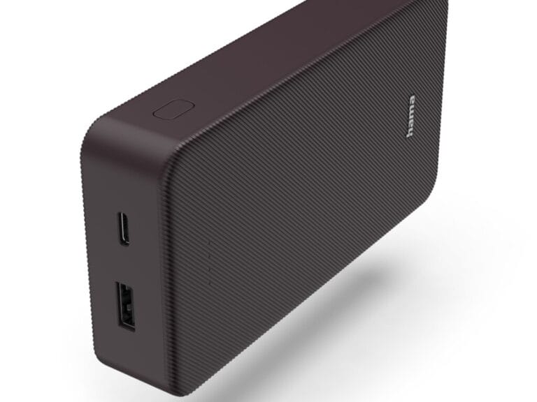 Hama Power Pack Colour 20 20000mAh 2 Uitgangen: USB-C USB-A Pruim