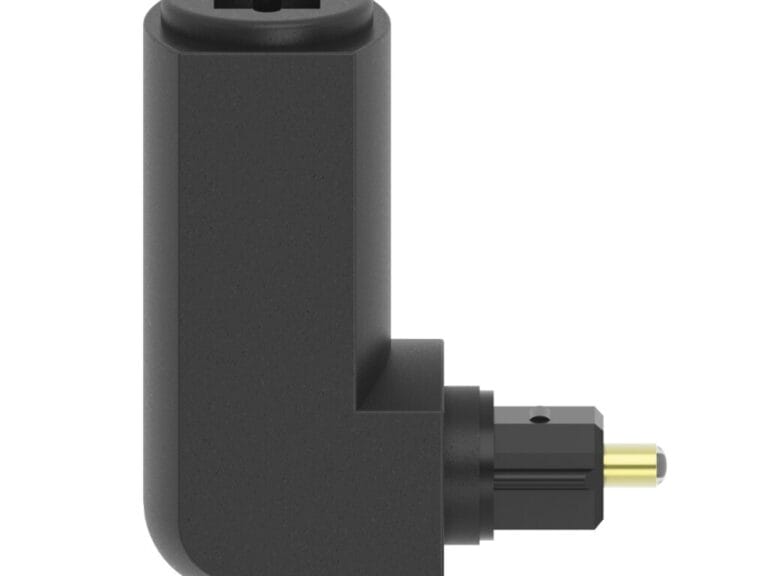 Hama ODT-adapter Toslink-stekker - Toslink-koppeling Verguld 90°