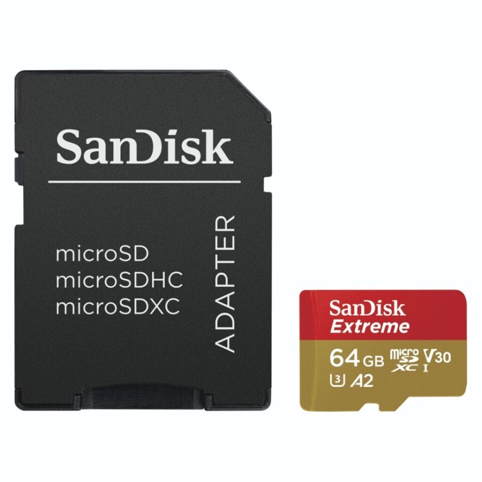 Купите Sandisk MicroSDXC Extreme 64 ГБ 170 МБ/60 МБ, U3, V30, A2 AC на  Vilior.com! Вени, Види, Вилиор