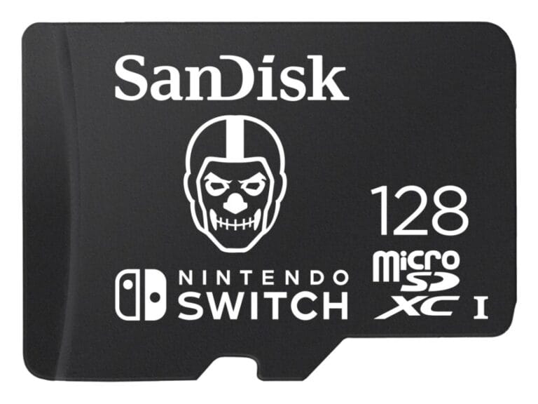 Sandisk MicroSDXC Extreme Gaming 128GB Nintendo Licensed Fortnite Skull Trooper