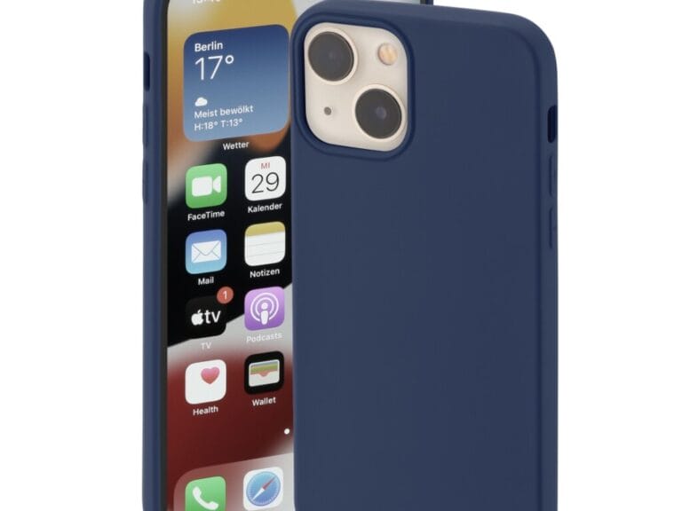 Hama Cover Finest Feel Voor Apple IPhone 14 Donkerblauw