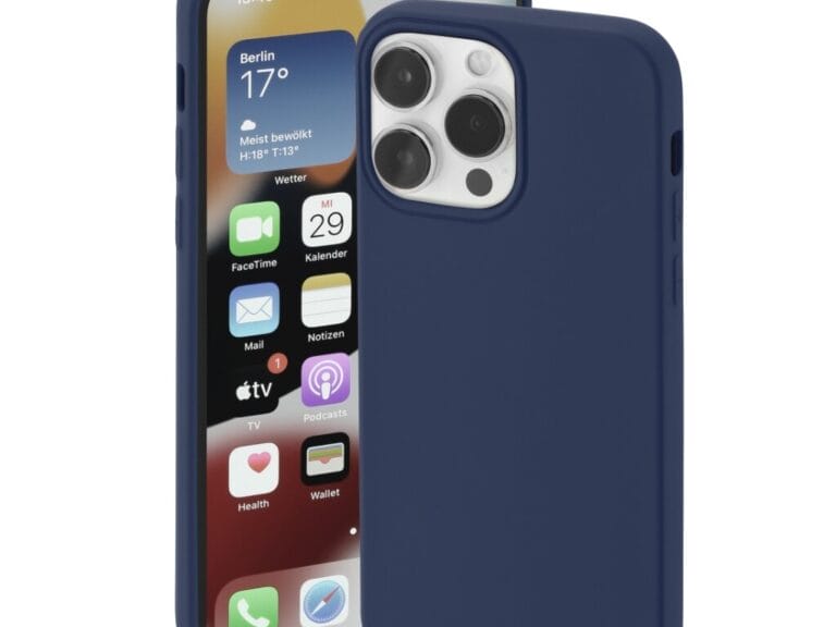 Hama Cover Finest Feel Voor Apple IPhone 14 Pro Donkerblauw