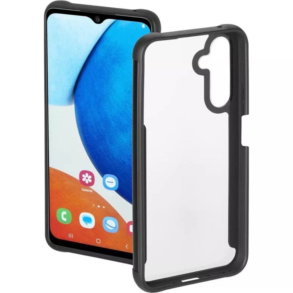 Hama Cover Metallic Frame voor Samsung Galaxy A14/A14 5G Transparant/Zwart