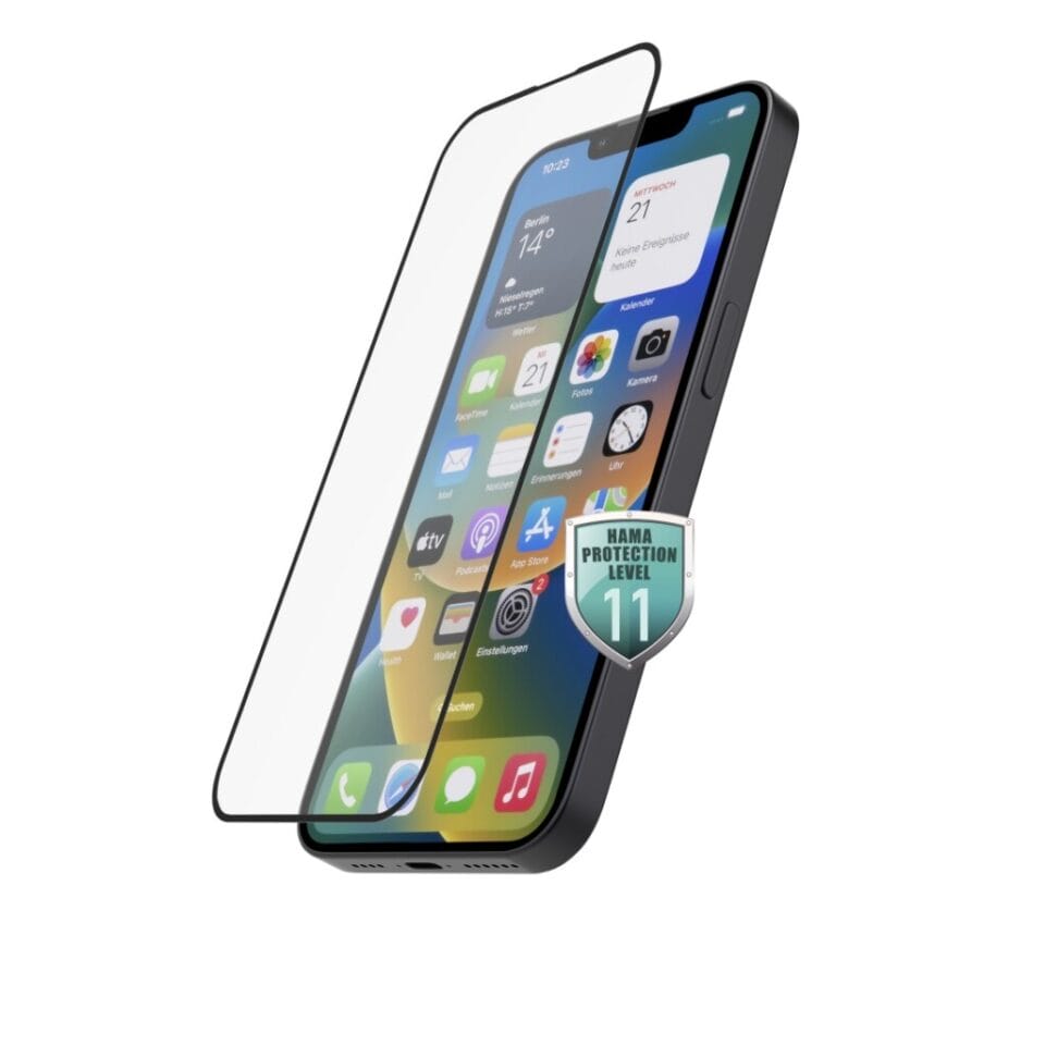 Hama 3D Full Screen Protectieglas Voor Apple IPhone 15/15 Pro Noir