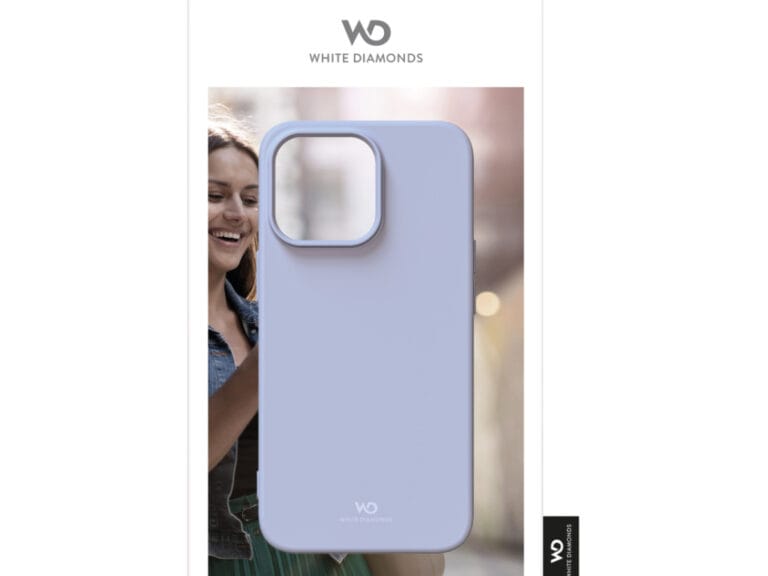 White Diamonds Urban Case Cover Voor Apple IPhone 14 Pro Licht Blauw