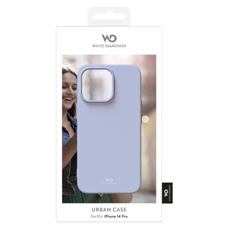 White Diamonds Urban Case Cover Voor Apple IPhone 14 Pro Licht Blauw