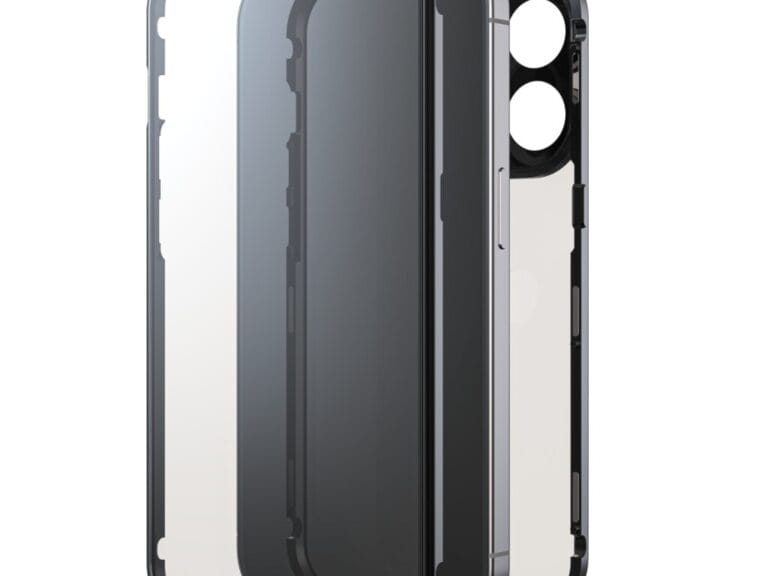Black Rock 360 Glas Cover Voor Apple IPhone 15 Pro Zwart