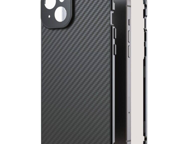 Black Rock 360 Glas Cover Voor Apple IPhone 15 Plus Real Carbon