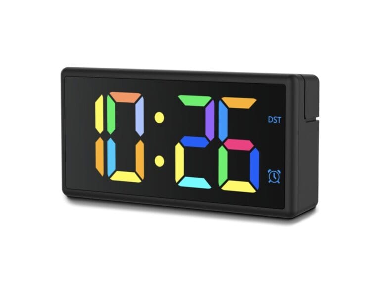 Hama Digitale Wekker Ibiza met Multicolor-Display USB-Oplaadfunctie Zwart