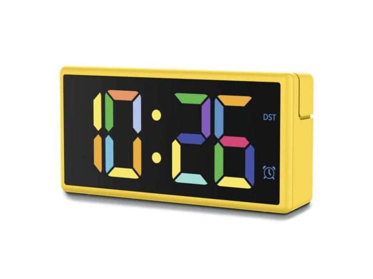 Hama Digitale Wekker Ibiza met Multicolor-Display USB-Oplaadfunctie Geel