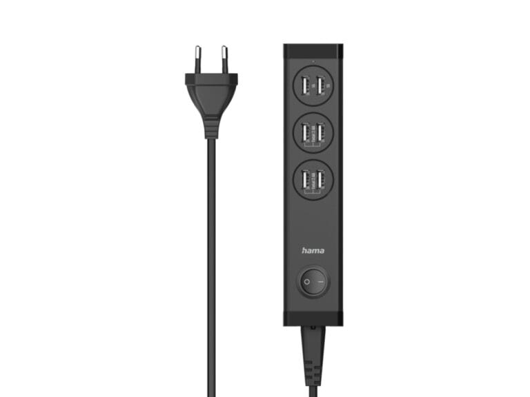 Hama Meervoudige USB-oplader 6 Poorten USB-A Voor Tablets En Smartphones 34W