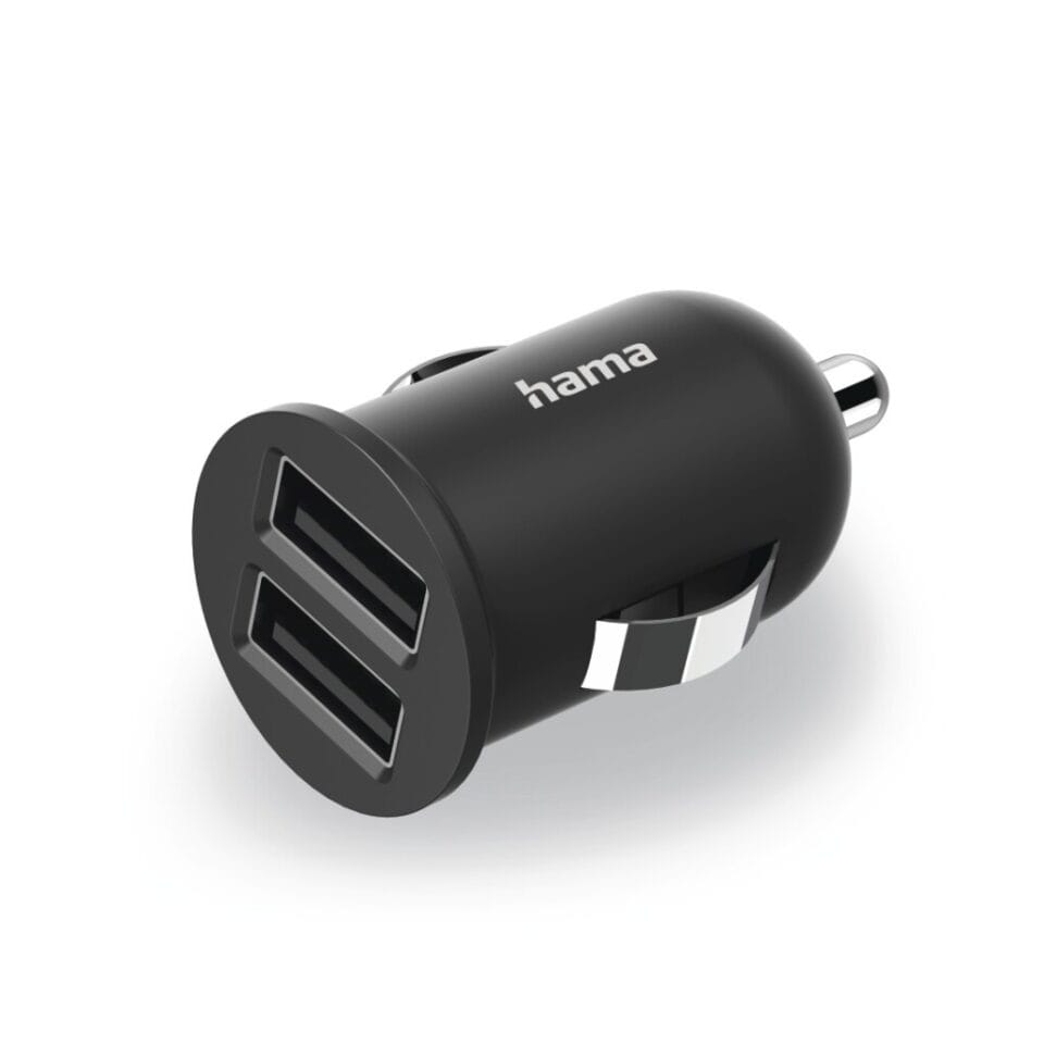 Hama 2-voudige USB-oplader Sigarettenaanst. Oplaadadapter Voor Auto 2