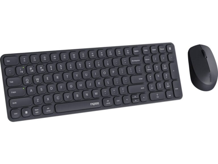 Rapoo 9310M Comboset QWERTY(NL) Toetsenbord + Muis Zwart