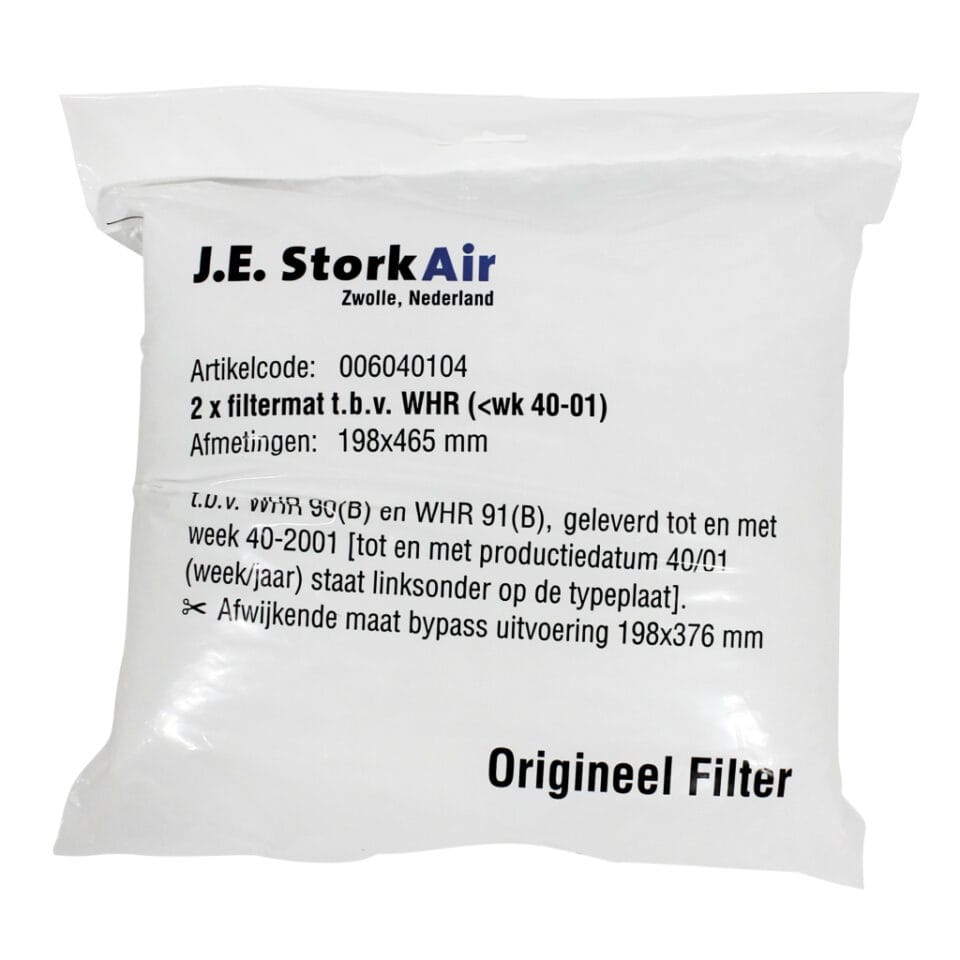 J.E. StorkAir Storkair Filtermat Whr90/91