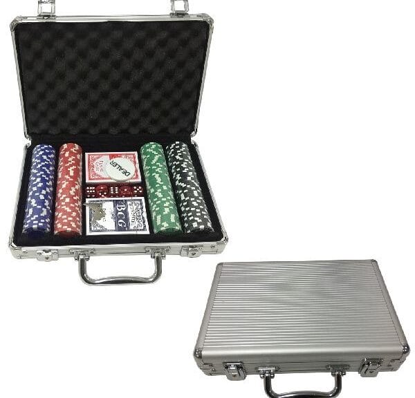 Poker Set in Aluminium Koffer