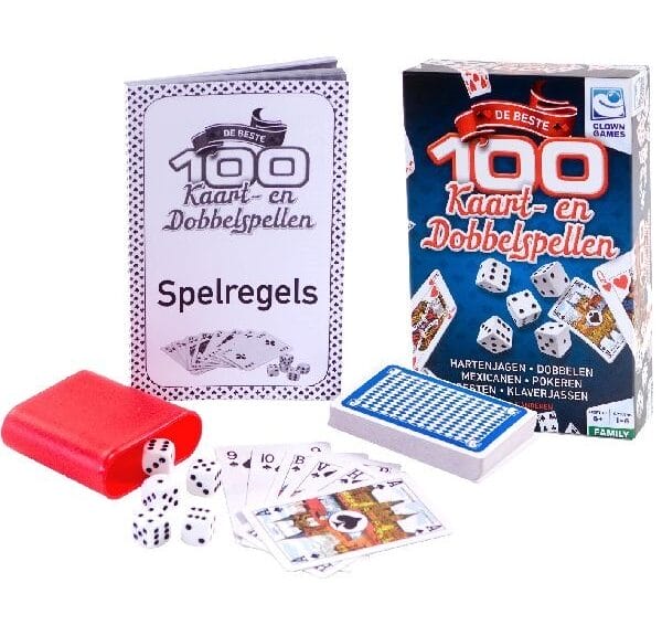 Clown Games 100 Kaart & Dobbel Spellen