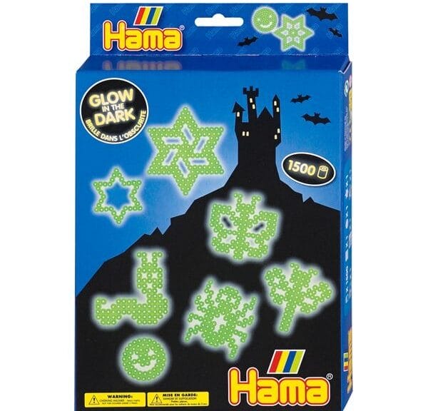 Hama 3414 Glow In Dark Strijkkralenset 1500 Stuks