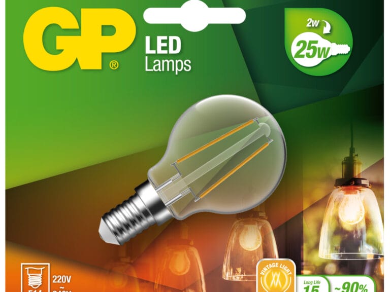 GP Lighting Gp Led Mini Globe Fila. 2w E14