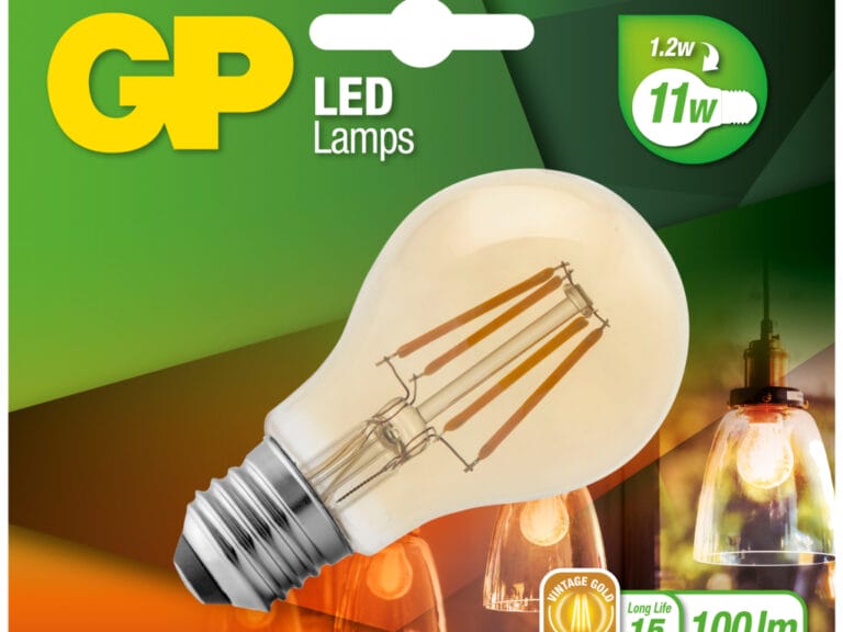 GP Lighting Gp Led Vintage Gld A60 1w E27