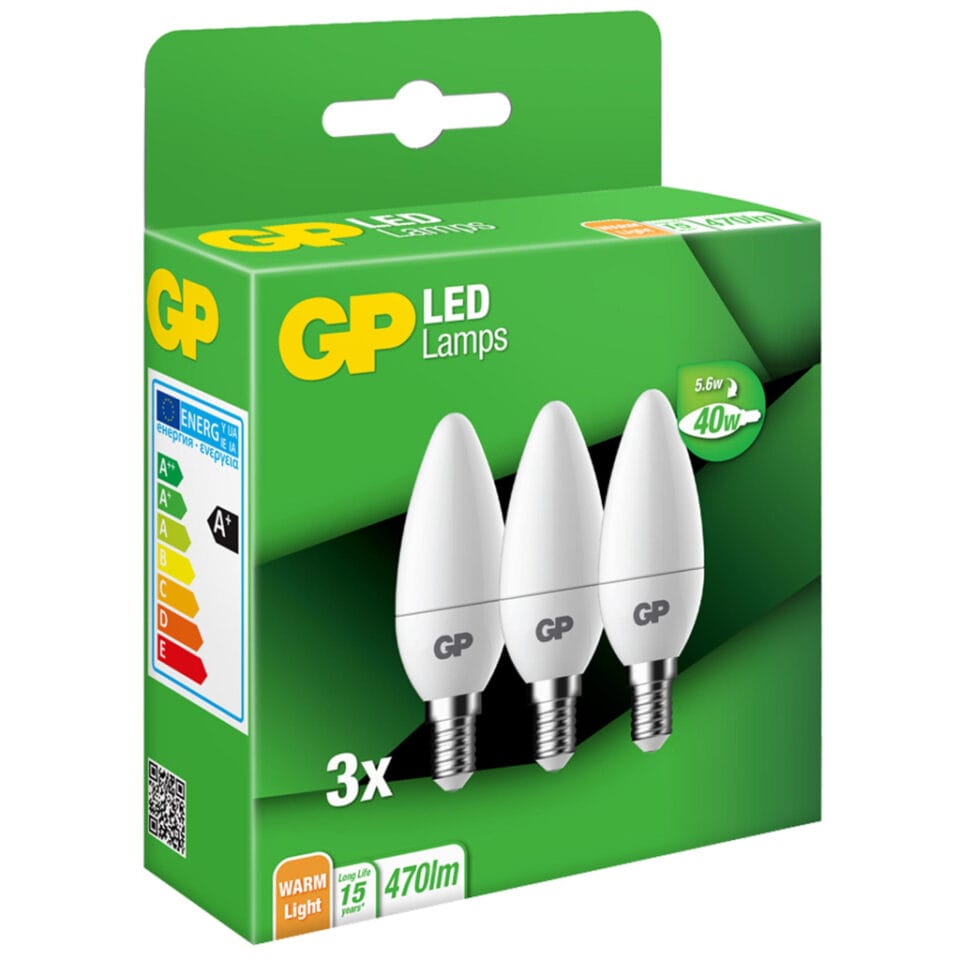 GP Lighting Gp Led Candle B35 3x 5