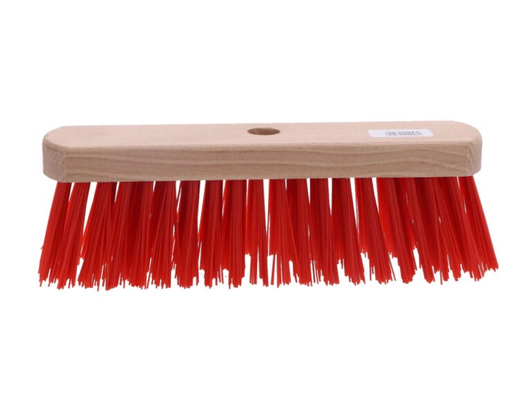 Linea Houten Straatbezem 29 cm Rood/Nylon