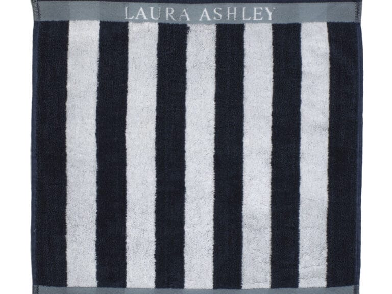 Laura Ashley Keukendoek Midnight Stripe 50x50 cm Donkerblauw
