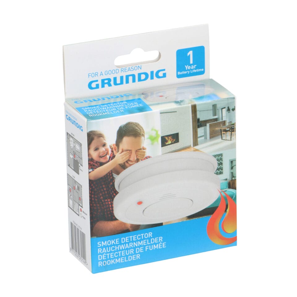 Grundig Rookmelder 10 cm Wit