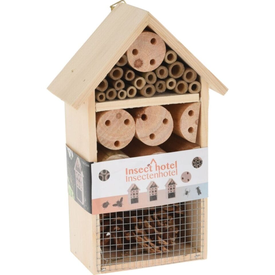 Houten Insectenhotel 15x9x25 cm