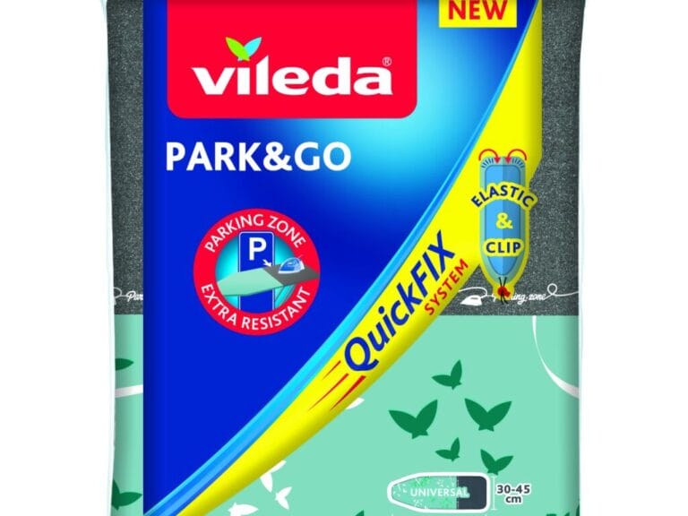 Vileda Park and Go QuickFix Strijkplankhoes Mintgroen/Grijs