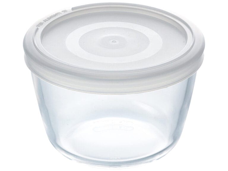 Pyrex Cook and Freeze Ronde Glazen Vershoudschaal met Deksel 0.6L