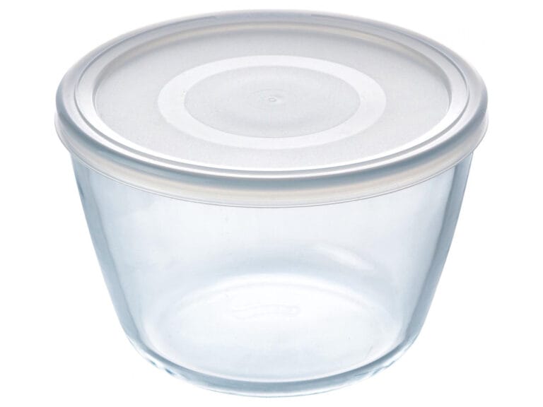 Pyrex Cook and Freeze Ronde Glazen Vershoudschaal met Deksel 1.6L