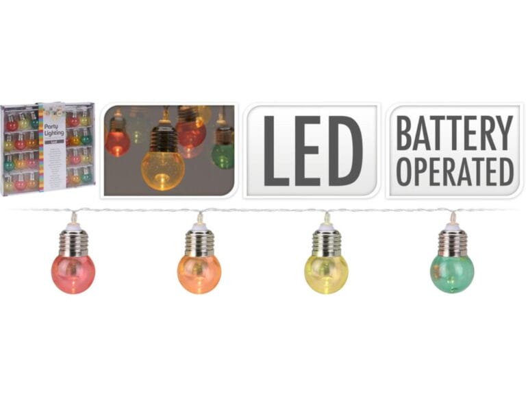 LED Verlichtingsnoer met 30 Lampjes Multicolor