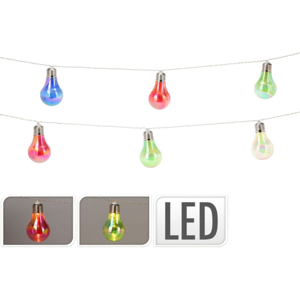 LED Feestverlichting 10 Lampjes Multicolor