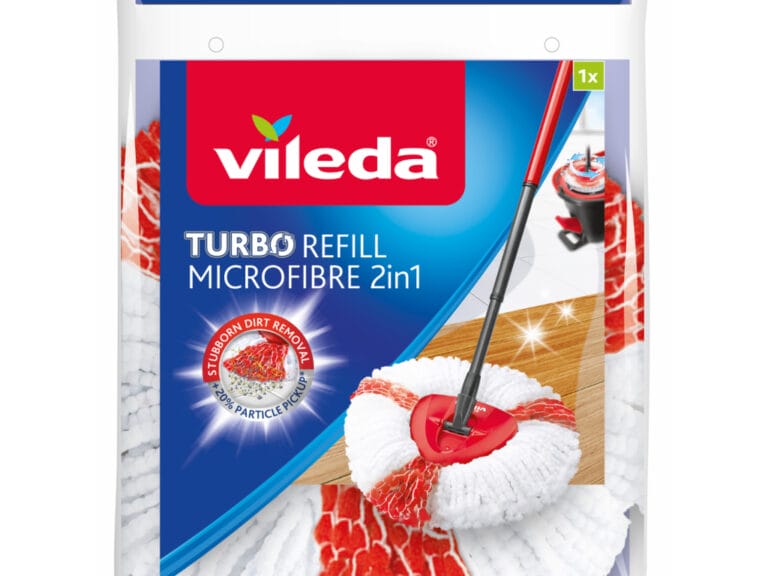 Vileda Easy 2in1 Turbo Wring and Clean Mop Wit/Rood