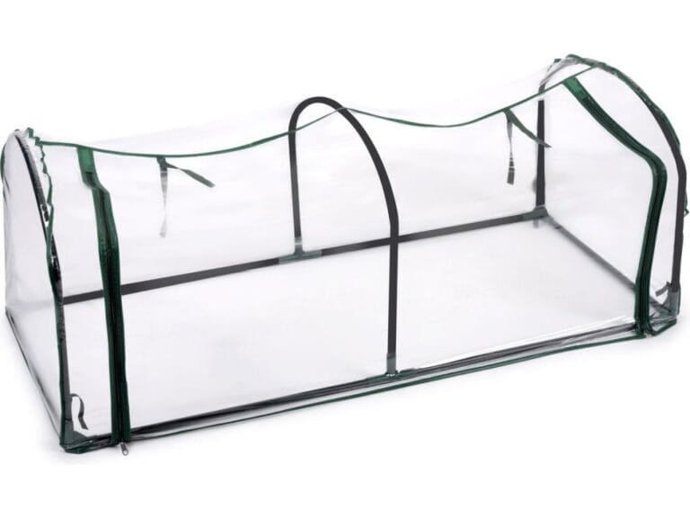 Kinzo Tunnelkas met Rits 130x60x50 cm Transparant/Groen