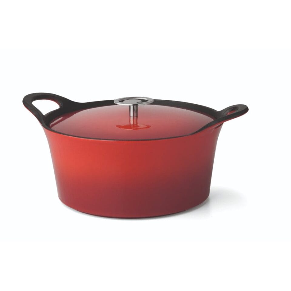 Cuisinox Volcan Gietijzeren Braadpan 24 cm Rood