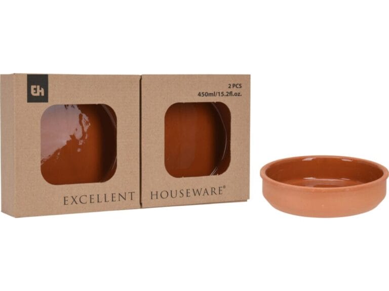 Excellent Houseware Terracotta Tapasschalen 2 Stuks