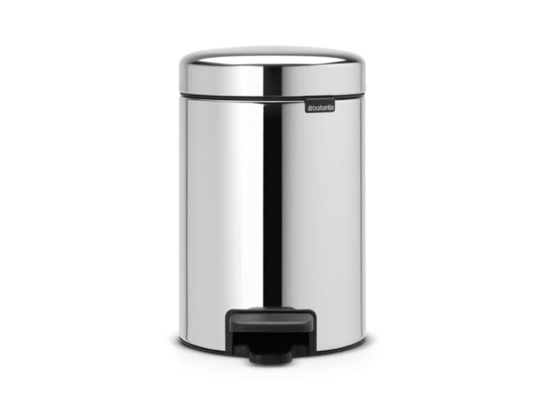 Brabantia Newicon Pedaalemmer 3L Brilliant Staal