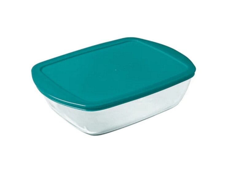 Pyrex Cook and Store Glazen Schaal met Deksel 2.5L Groen/Transparant