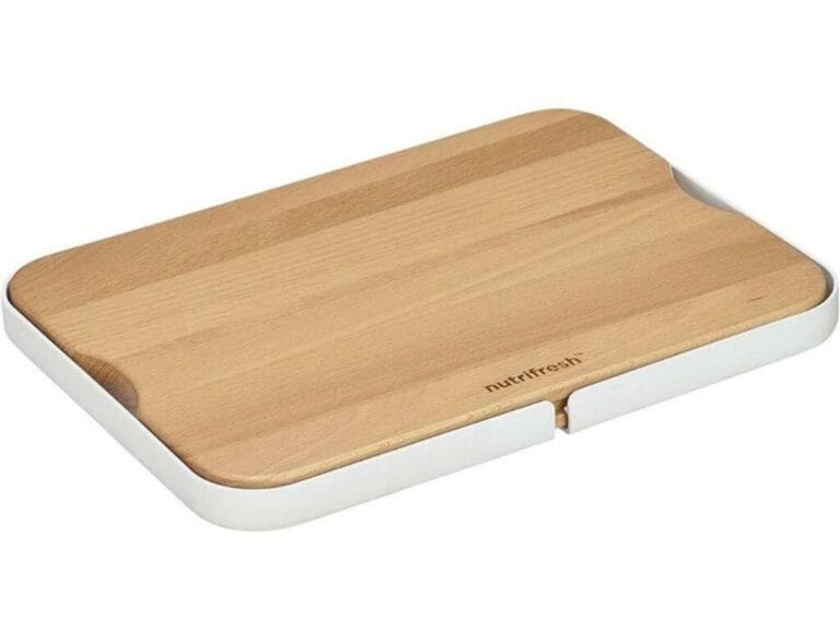 Nutrifresh Snijplank Uitschuifbaar 30.5x25 cm Hout/Wit