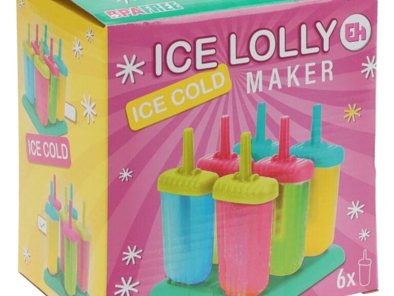 Excellent Houseware IJs Lolly Maker voor 6 IJsjes