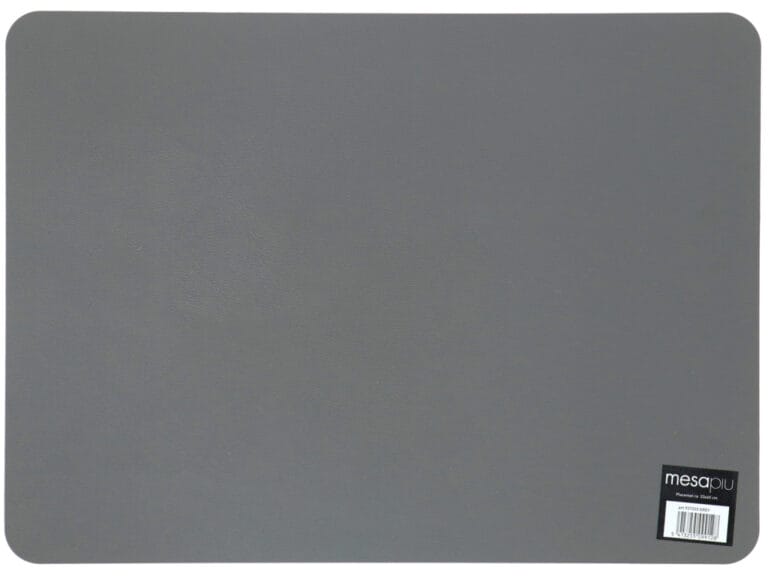 Mesapiu Placemat Lederlook Grey 45x33 Cm