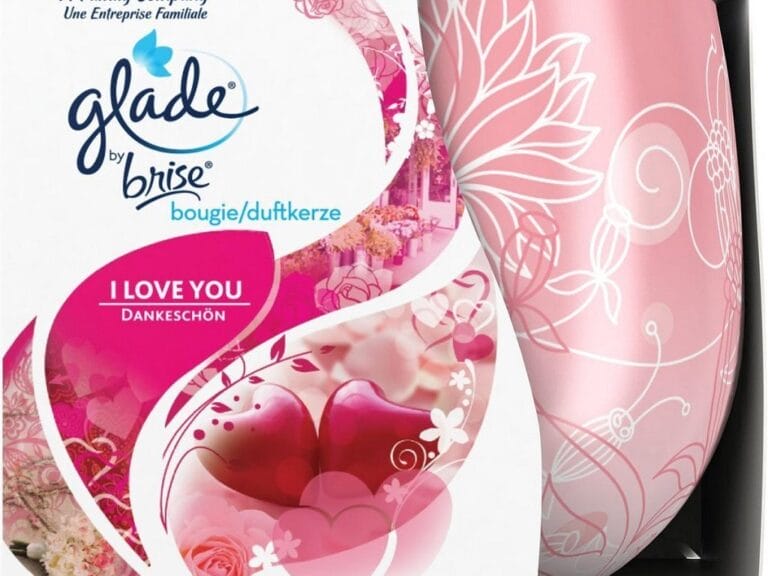 Glade by Brise I Love You Geurkaars in Decoratief Glazen Potje 120gr.