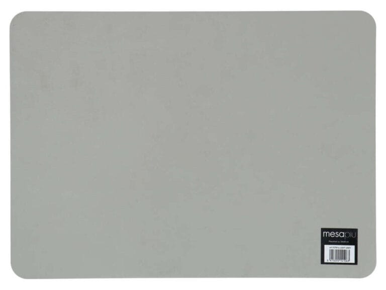 Placemat Lederlook Light Grey 45x33 Cm