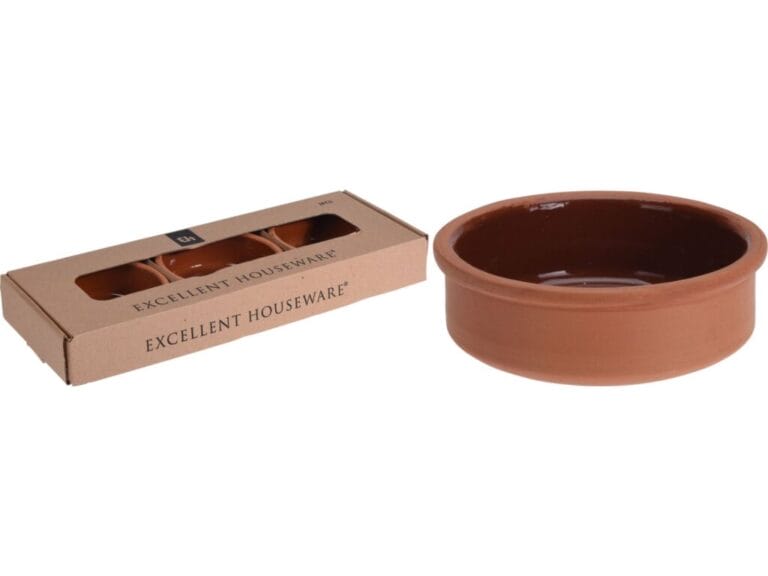 Excellent Houseware Terracotta Tapasschalen 3 Stuks