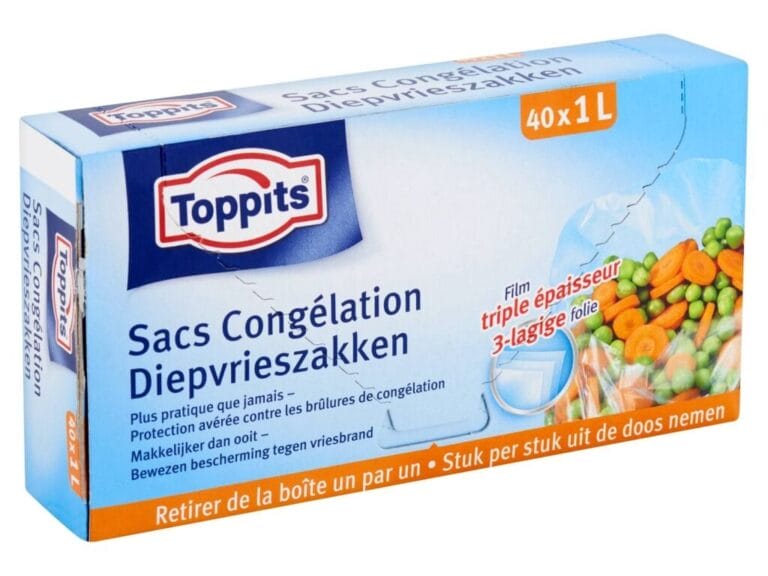 Toppits Diepvrieszakjes 1L 40 Stuks